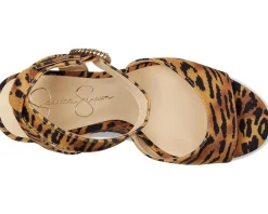 Jessica Simpson Heels|Sandals<Kamindi Espadrille Wedge Natural Tiger Print
