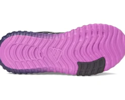 adidas Kids Kaptir Flow 2.0 Shoes (Little Kid/Big Kid) Aurora Black/Silver Metallic/Aurora Plum Online