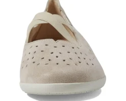 Mephisto Flats<Karla Perf Light Taupe Nubuck