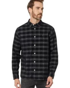 AllSaints Kink Long Sleeve Shirt Navy Blue Discount
