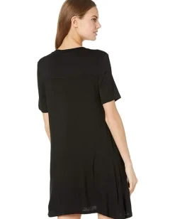BCBGeneration Knit T-Shirt Dress ES01D06 Black Sale
