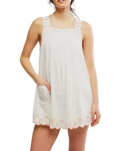 Dresses|Dresses|Free People Latecia Emb Mini Ivory Combo