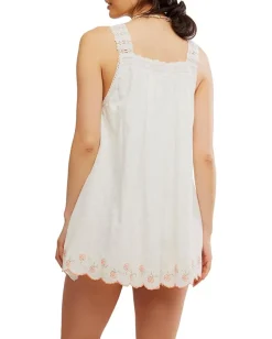 Dresses|Dresses|Free People Latecia Emb Mini Ivory Combo