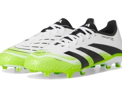 adidas Kids League Predator Firm Ground/Multi Ground Cleats (Little Kid/Big Kid) White/Black/Lucid Lemon Discount