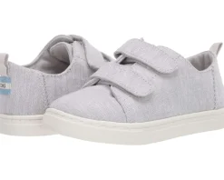 TOMS Kids Shoes|Shoes<Lenny Double Strap (Toddler/Little Kid) Glacier Grey Intricate Chambray