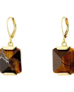 Jewelry|Jewelry|Vince Camuto Lever Back Tigers Eye Earrings Gold/Tigers Eye