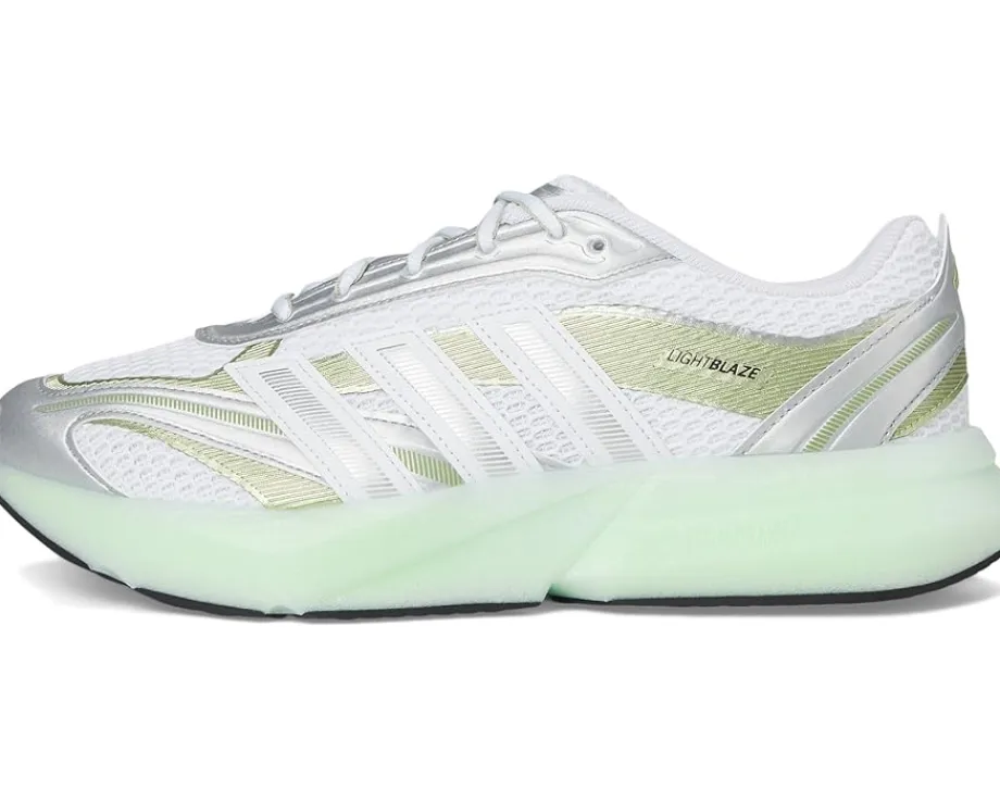 adidas Lightblaze Glow White/Silver Metallic/Magic Lime Metallic Discount