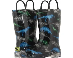 Western Chief Kids Shoes<Lighted Rain Boots (Toddler/Little Kid) Dinosaur Friends