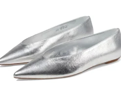 Flats|Stuart Weitzman Lina Flat Silver