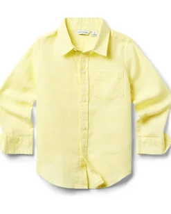 Kids/BOY Janie and Jack Linen Roll Up Shirt (Toddler/Little Kids/Big Kids)