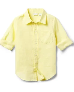 Kids/BOY Janie and Jack Linen Roll Up Shirt (Toddler/Little Kids/Big Kids)