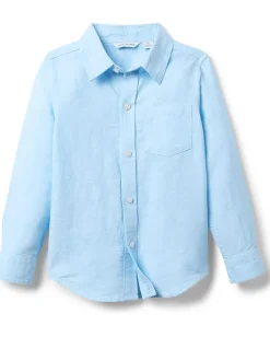 Janie and Jack Linen Roll-Up Shirt (Toddler/Little Kid/Big Kid) Multicolor Discount