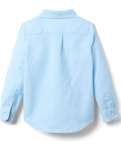 Janie and Jack Linen Roll-Up Shirt (Toddler/Little Kid/Big Kid) Multicolor Discount