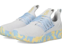 adidas Kids Lite Racer Adapt 7.0 Sportswear Shoes (Little Kid/Big Kid) Grey/Orange Tint/Blue Outlet