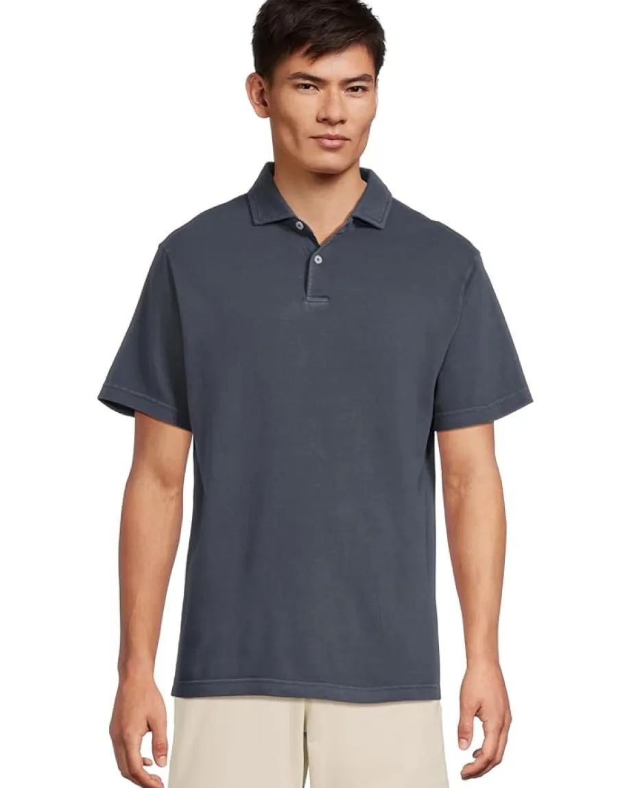 Vineyard Vines Lived-in Pique Polo Nautical Navy Outlet