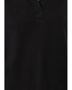 Mod-o-doc Shirts & Tops|Shirts & Tops<Long Sleeve Easy Polo Tee Black 1