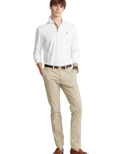 Activewear|Polo Ralph Lauren Long Sleeve Polo Shirt White