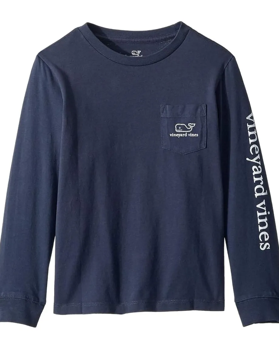 Vineyard Vines Kids Long Sleeve Vintage Whale (Toddler/Little Kids/Big Kids) Blue Blazer New
