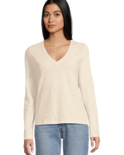 Women Lilla P Long Sleeve V-Neck