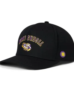 Black Clover LSU Game Day Adjustable Snapback Hat Black/Cotton Twill Purple 3d Embroidery Online