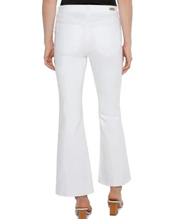 Liverpool Los Angeles Jeans<Lucy Bootcut Mid-Rise Stretch Denim Jean with Welt Pocket and Pintuck Details 32" Bright White