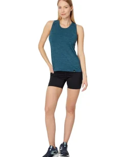 Activewear|Shirts & Tops|Brooks Luxe Tank Heather Ocean Drive