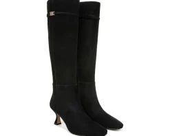 Boots|Boots|Sam Edelman Lyla Black Suede Wide Calf