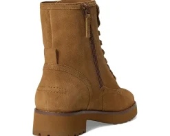 Boots|Boots|Cole Haan Lyndon Waterproof Lace-Up Booties Golden Honey Suede Waterproof