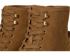 Boots|Boots|Cole Haan Lyndon Waterproof Lace-Up Booties Golden Honey Suede Waterproof