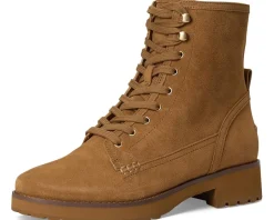 Boots|Boots|Cole Haan Lyndon Waterproof Lace-Up Booties Golden Honey Suede Waterproof