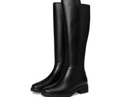Boots|Boots|Cole Haan Lyndon Waterproof Tall Equestrian Boots Black Leather Waterproof