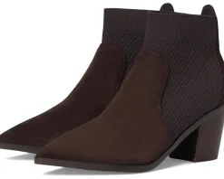 Boots|Boots|Cole Haan Maggie 75mm Booties Dark Chocolate Suede/Tonal Stretknit