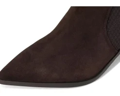 Boots|Boots|Cole Haan Maggie 75mm Booties Dark Chocolate Suede/Tonal Stretknit