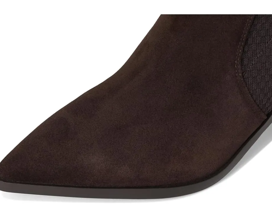 Boots|Boots|Cole Haan Maggie 75mm Booties Dark Chocolate Suede/Tonal Stretknit