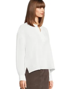 Eileen Fisher Shirts & Tops|Shirts & Tops<Mandarin Collar Top Ivory