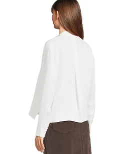 Eileen Fisher Shirts & Tops|Shirts & Tops<Mandarin Collar Top Ivory