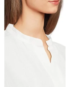 Eileen Fisher Shirts & Tops|Shirts & Tops<Mandarin Collar Top Ivory