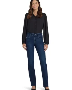 Women NYDJ Marilyn Straight Paneled Seam Detail Jeans in