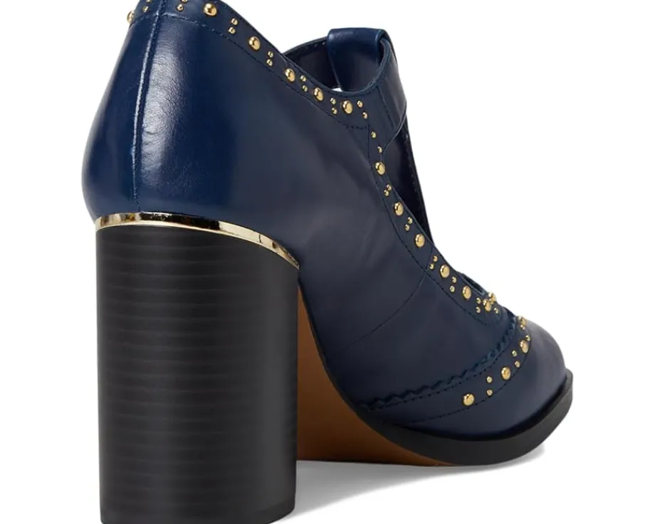 Vince Camuto Maris T-strap Block Heel Pump Deep Navy Outlet