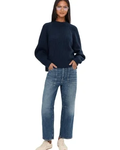 Women Madewell Marl Cozy Cotton Stevie Crew Sweater