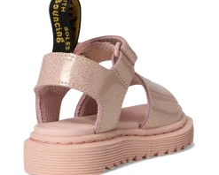 Dr. Martens Kid's Collection Marlowe Hearts (Little Kid/Big Kid) Powder Pink New