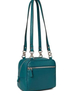 GUESS Handbags|Satchels<Marsha Box Satchel Teal