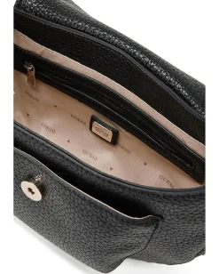GUESS Handbags|Shoulder Bags<Marsha Flap Shoulder Bag Black