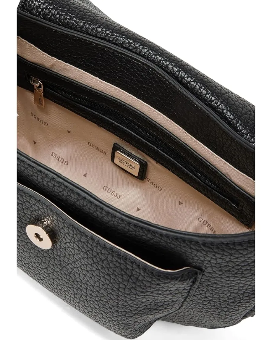 GUESS Handbags|Shoulder Bags<Marsha Flap Shoulder Bag Black