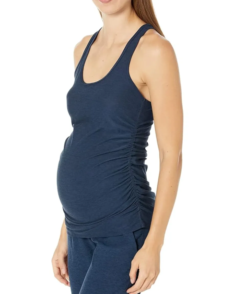 Activewear|Shirts & Tops|Beyond Yoga Maternity Travel Racerback Tank Top Nocturnal Navy