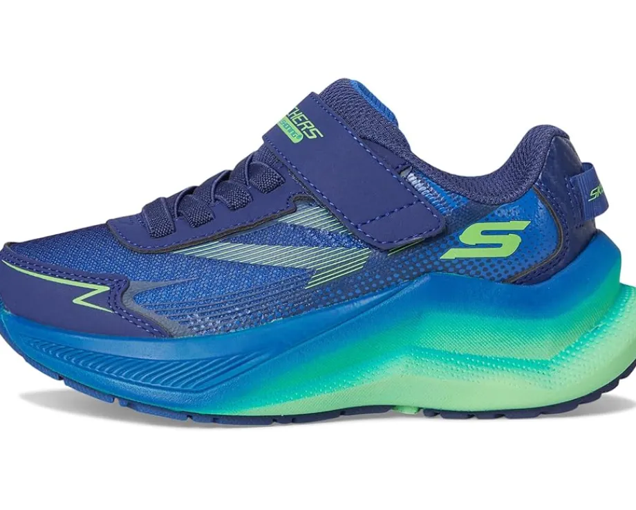 SKECHERS KIDS Shoes<Max Cushioning Ascender 404022L (Little Kid/Big Kid) Navy/Lime