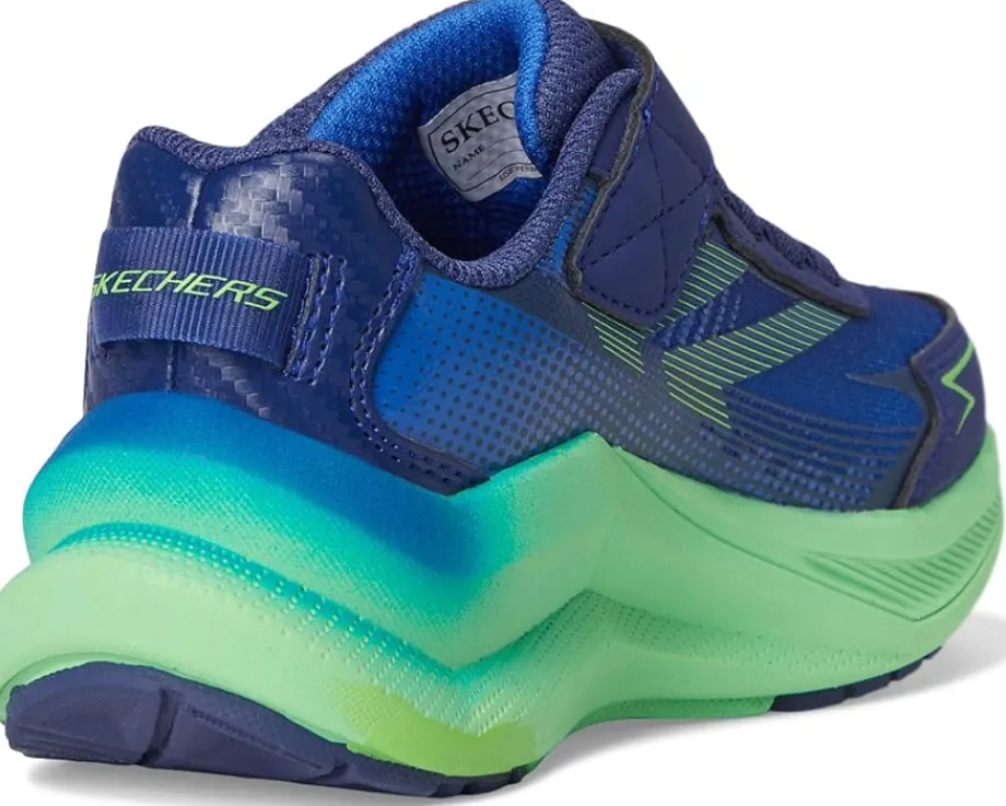 SKECHERS KIDS Shoes<Max Cushioning Ascender 404022L (Little Kid/Big Kid) Navy/Lime