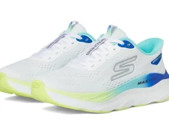 SKECHERS Max Run Hands Free Slip-Ins White/Multi Clearance