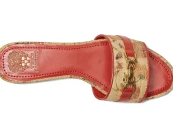 Women Vince Camuto Maxine Banded Buckle Slide Sandals