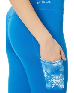 Activewear|Hot Chillys Mec Pocket Print Tights Marble Snowflake